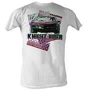 Knight Rider Halftone White T-Shirt